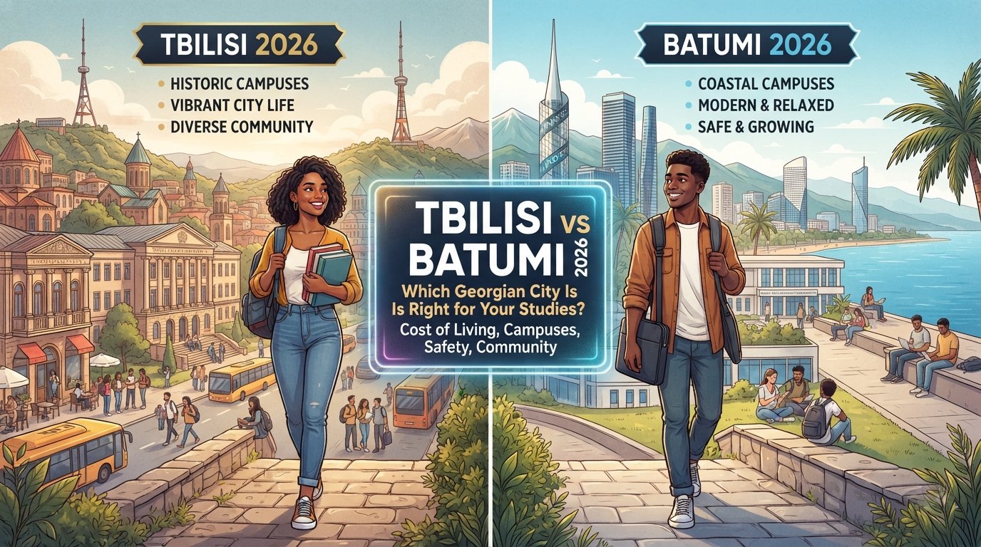 Tbilisi vs Batumi student life comparison Georgia